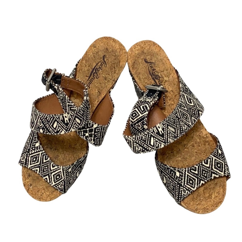 Lucky Brand LK-Moran Platform Wedge Sandals 7.5